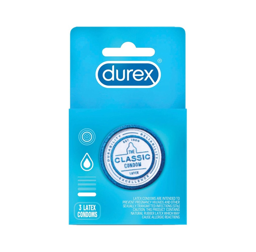 Durex Classic Condoms (3 Pack)